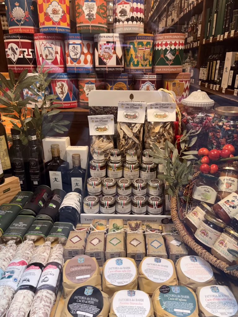 Food in Siena, Italy