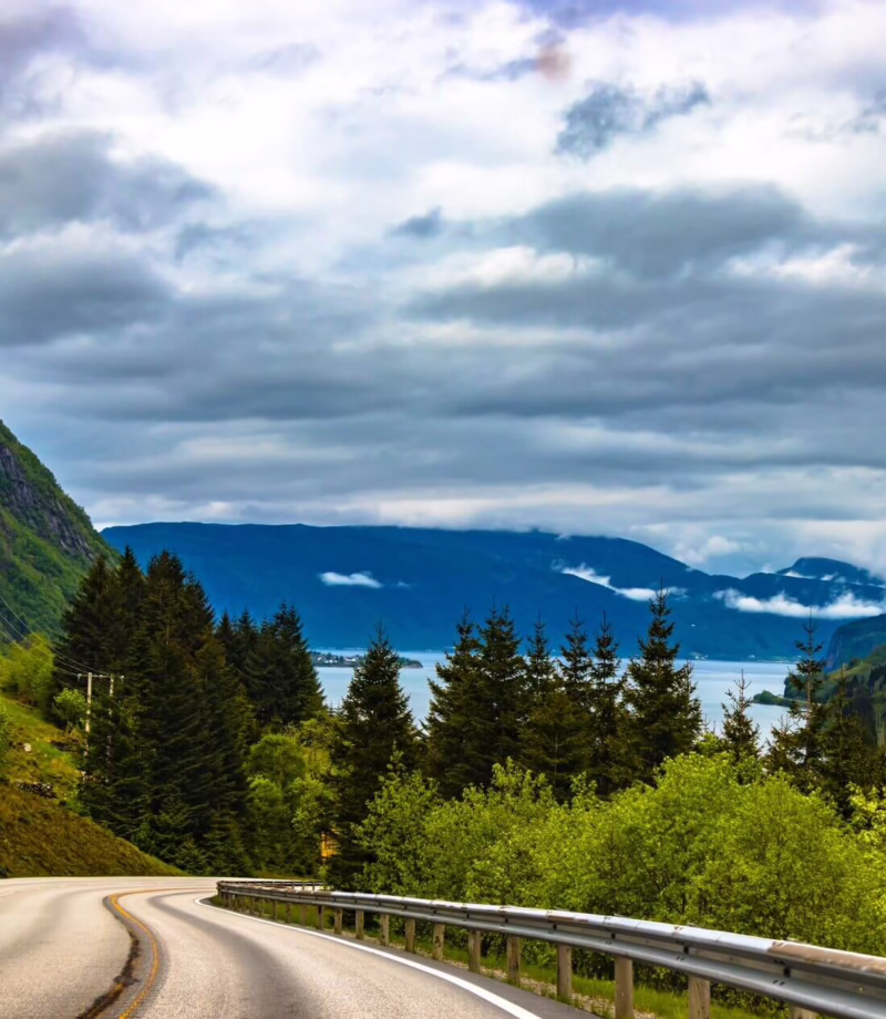 Norwegian Fjords Electric Porsche Drive, Norway