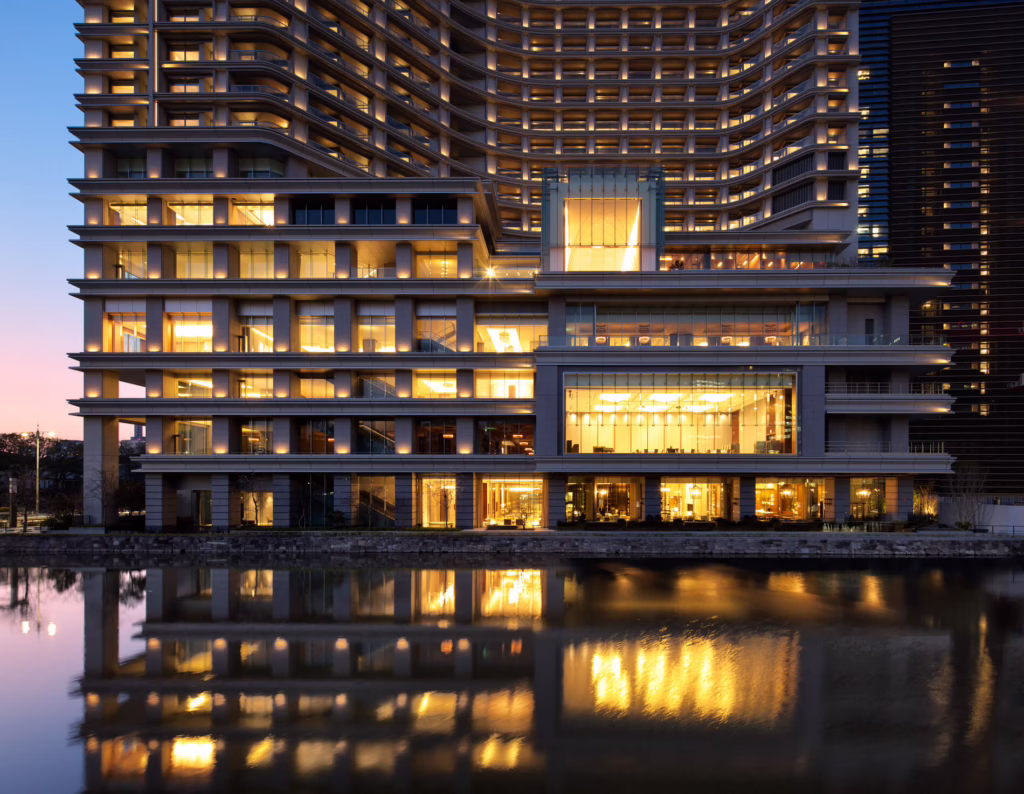 Palace Hotel Tokyo at Dusk - Up Close
