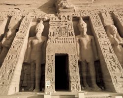 Egypt, Abu Simbel, Temple of Nefertari and Hathor