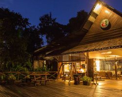 Sukua-Rainforest-Lodge-At-Night